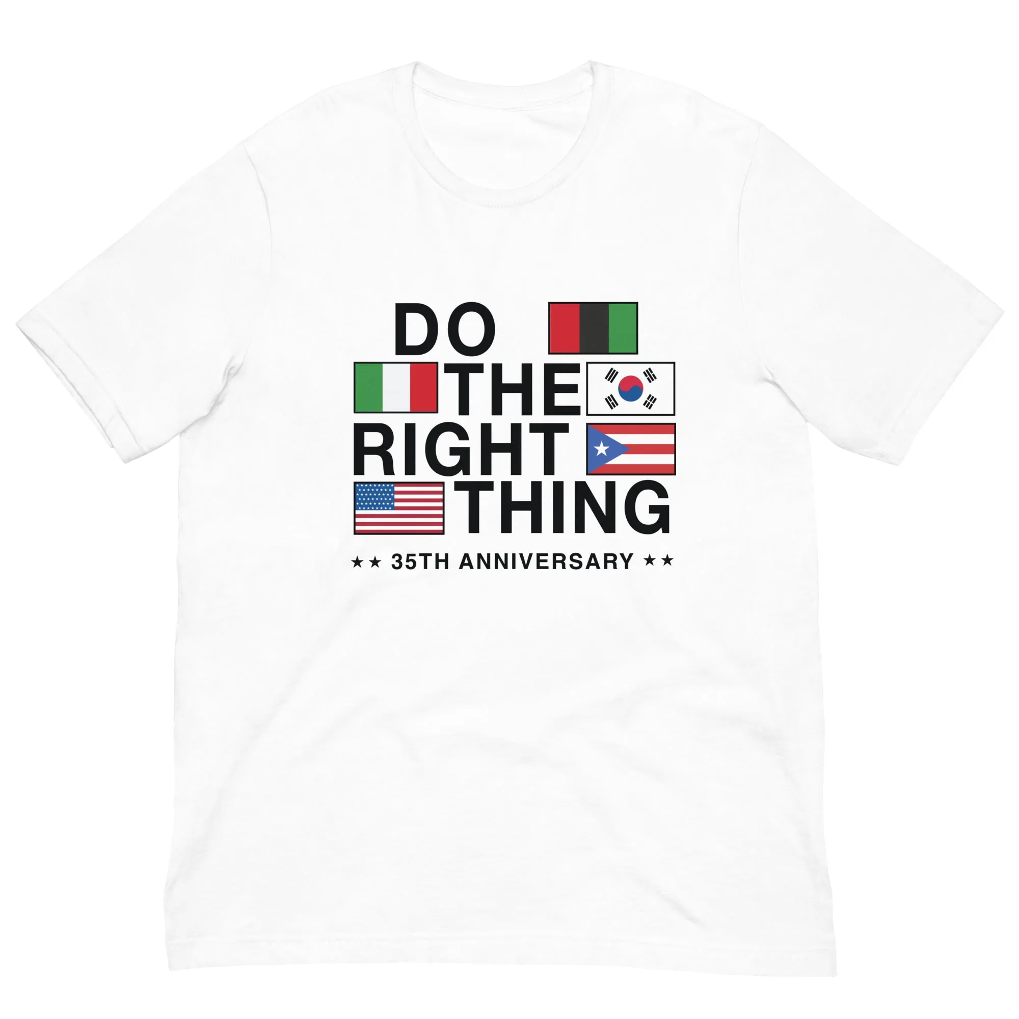 Do The Right Thing Flag Tee (WHITE)