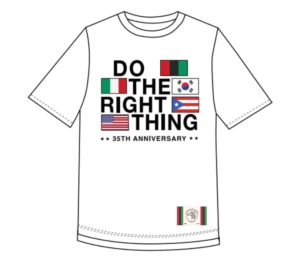 Do The Right Thing Flag Tee (WHITE)