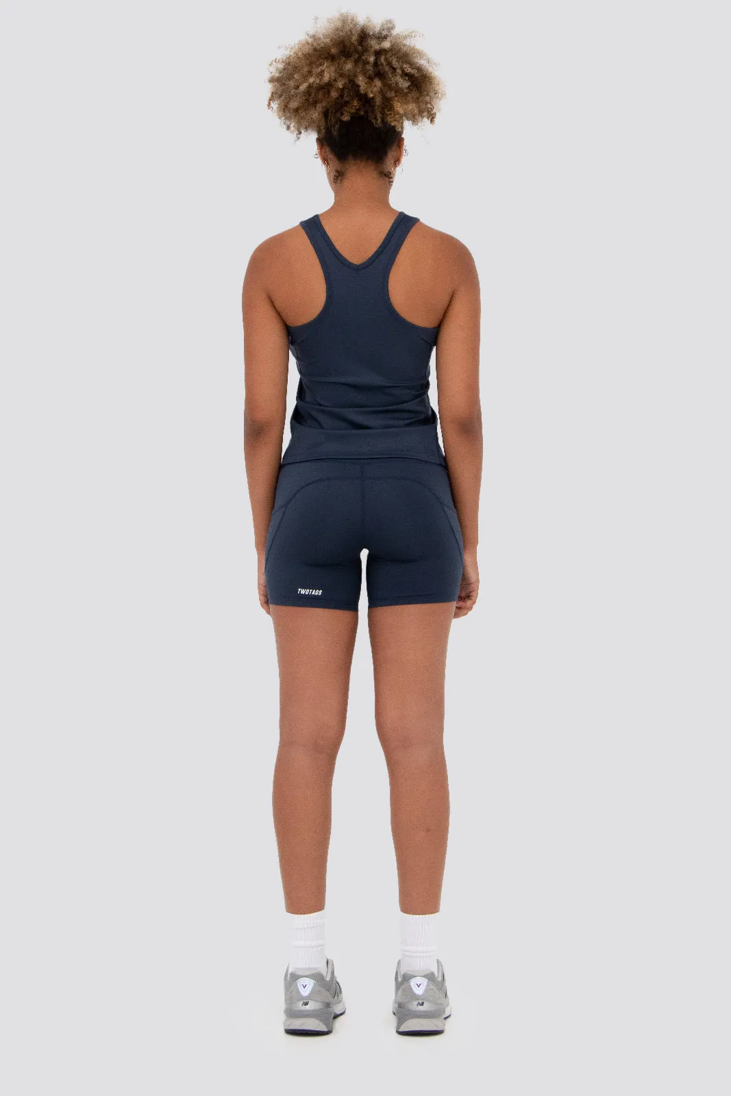 Endurance 6" Biker Shorts- Smokey Blue