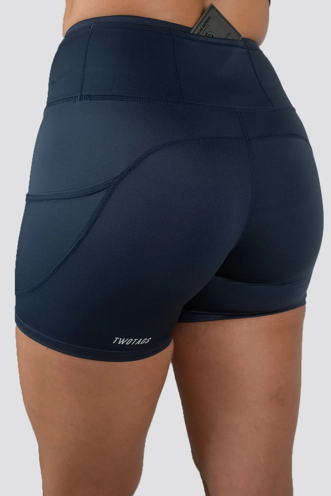 Endurance 6" Biker Shorts- Smokey Blue