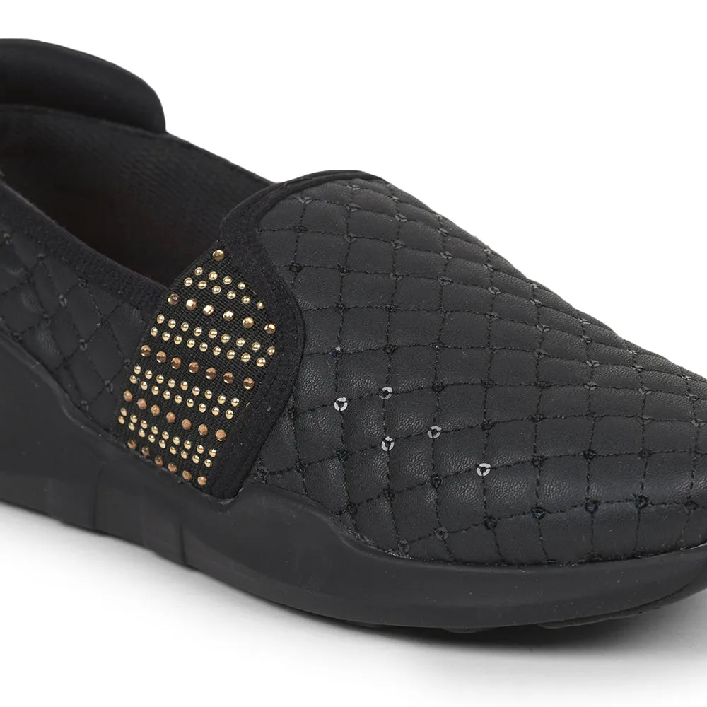 Force 10 Casual Slip On Shoes Ladies (BLACK) AVILA-32 By Liberty