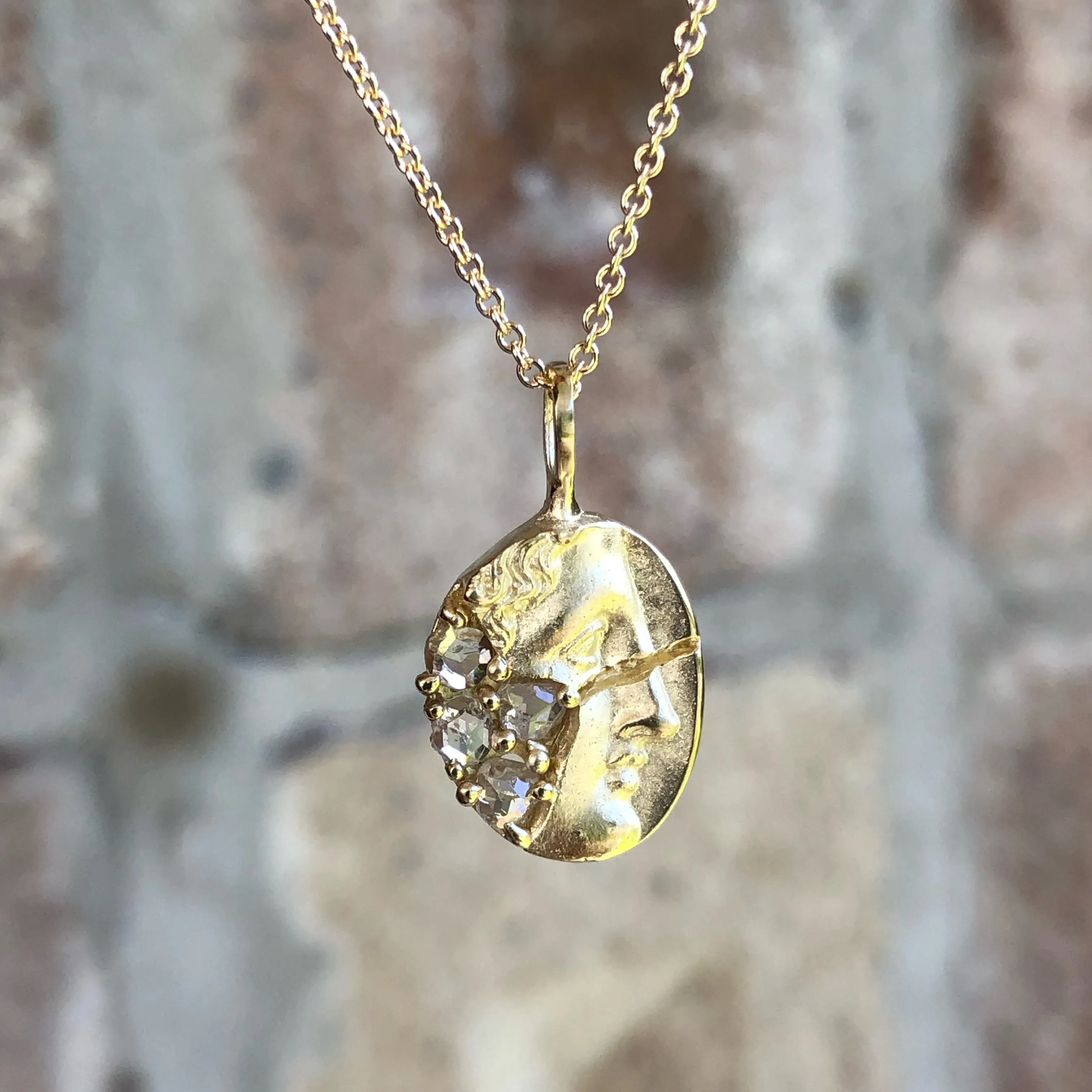 Fragmented Face Necklace - Atelier Narce