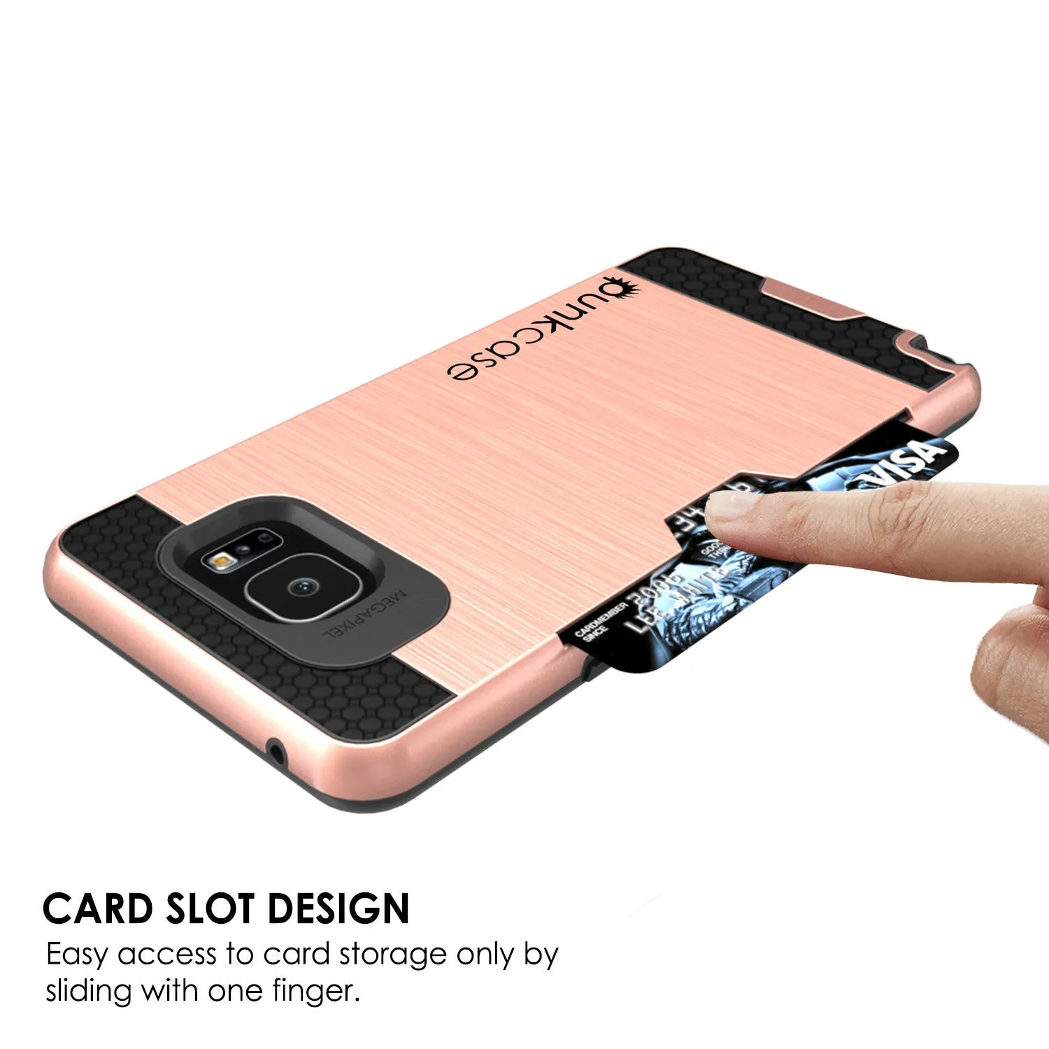 Galaxy Note 5 Case PunkCase SLOT Rose Series Slim Armor Soft Cover Case w/ Tempered Glass