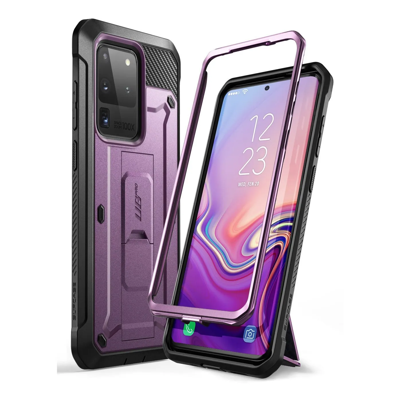 Galaxy S20 Ultra Unicorn Beetle Pro Rugged Case-Metallic Purple