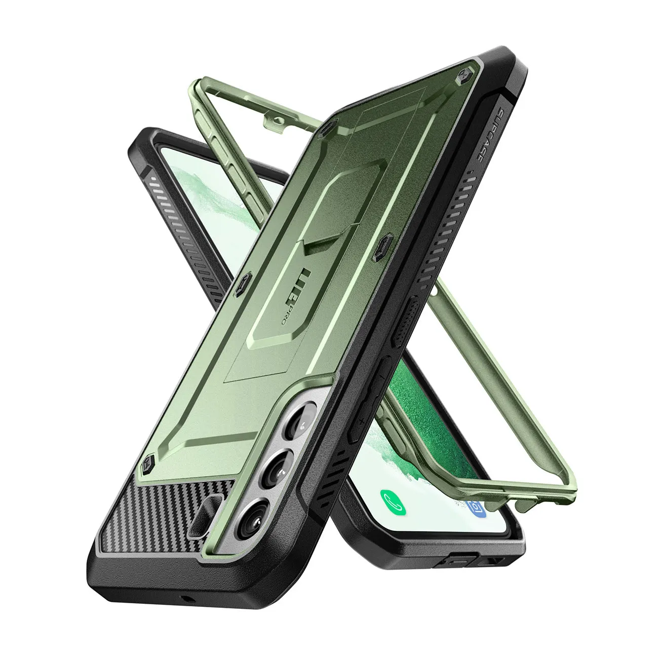 Galaxy S22 Plus Unicorn Beetle PRO Rugged Case-Dark Green