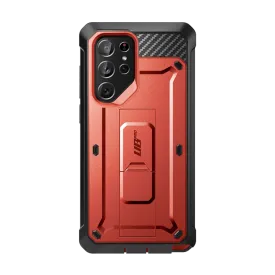 Galaxy S22 Ultra Unicorn Beetle PRO Rugged Case-Metallic Red