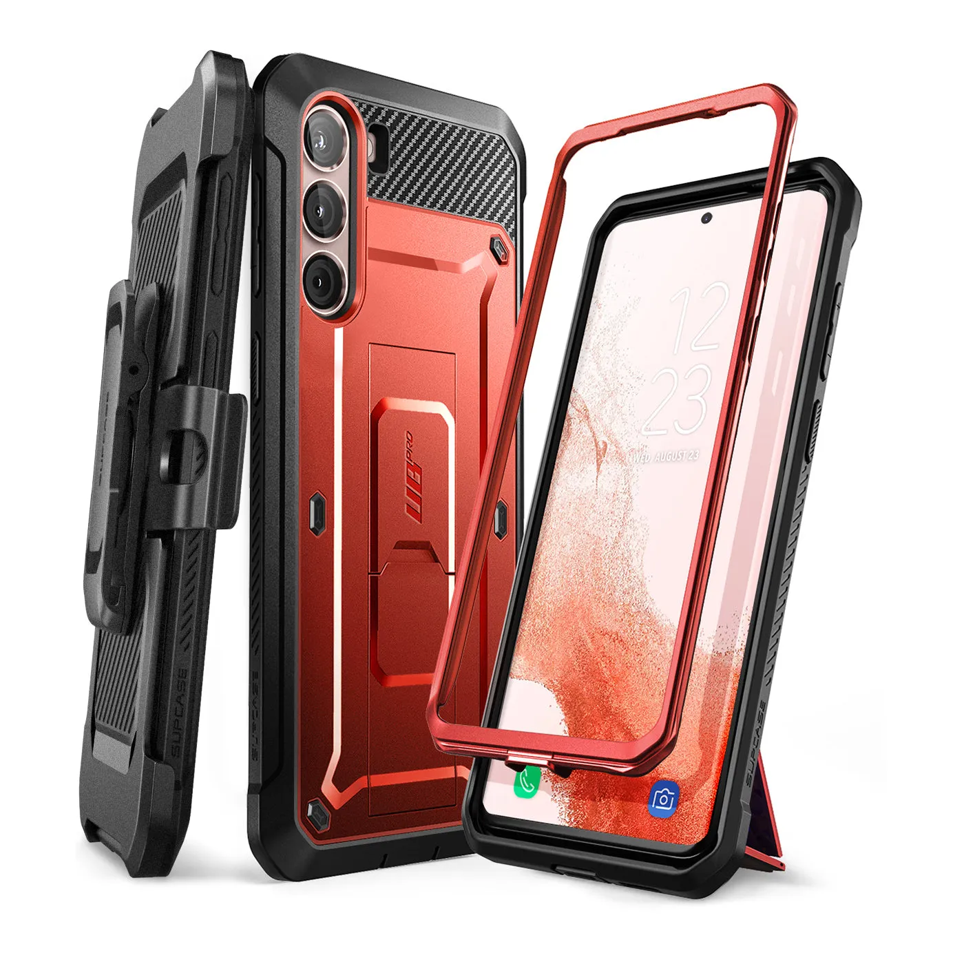 Galaxy S23 Unicorn Beetle PRO Rugged Case-Metallic Red