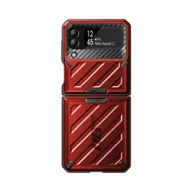 Galaxy Z Flip3 Unicorn Beetle PRO Rugged Case with Belt Clip-Metallic Red