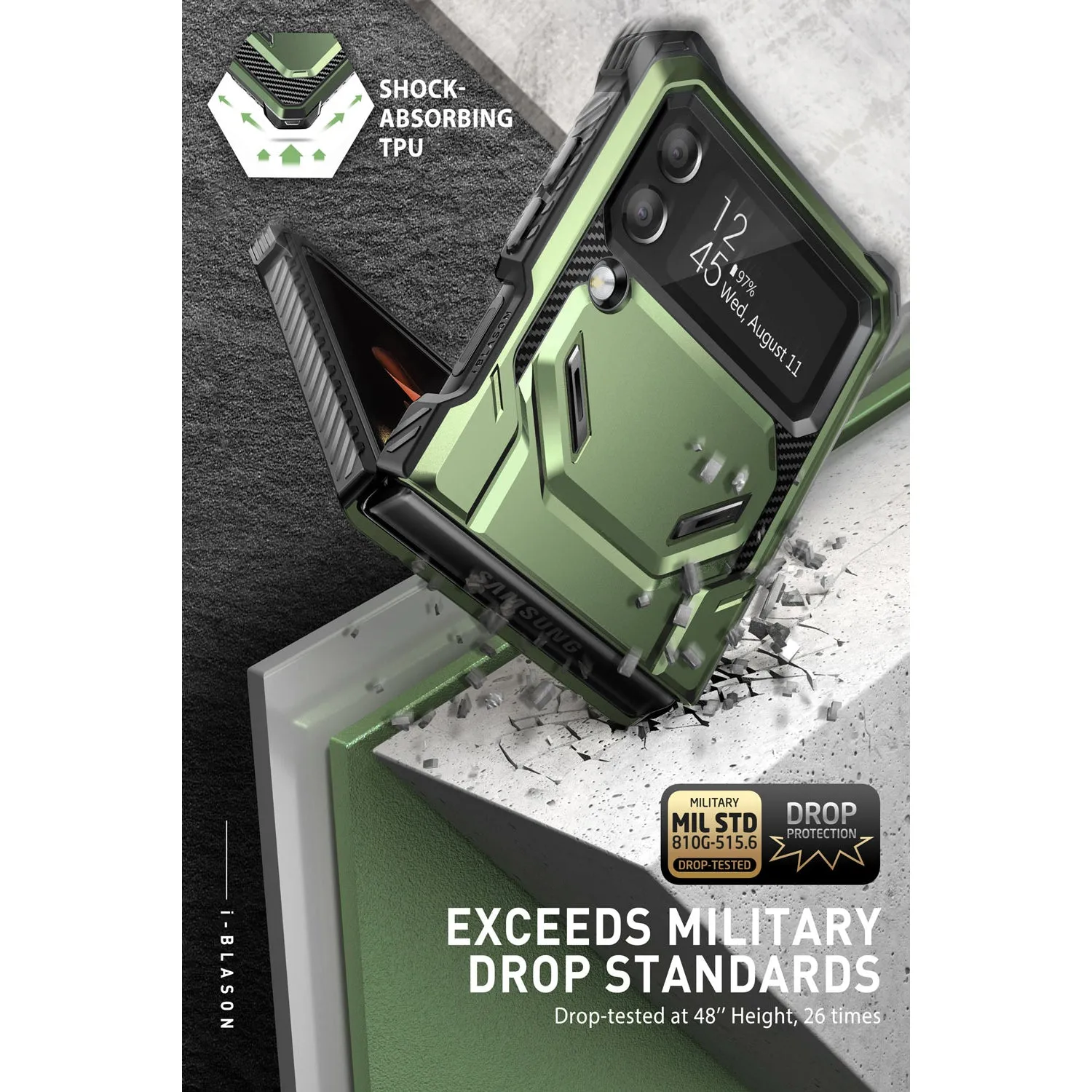 Galaxy Z Flip4 Armorbox - Dark Green