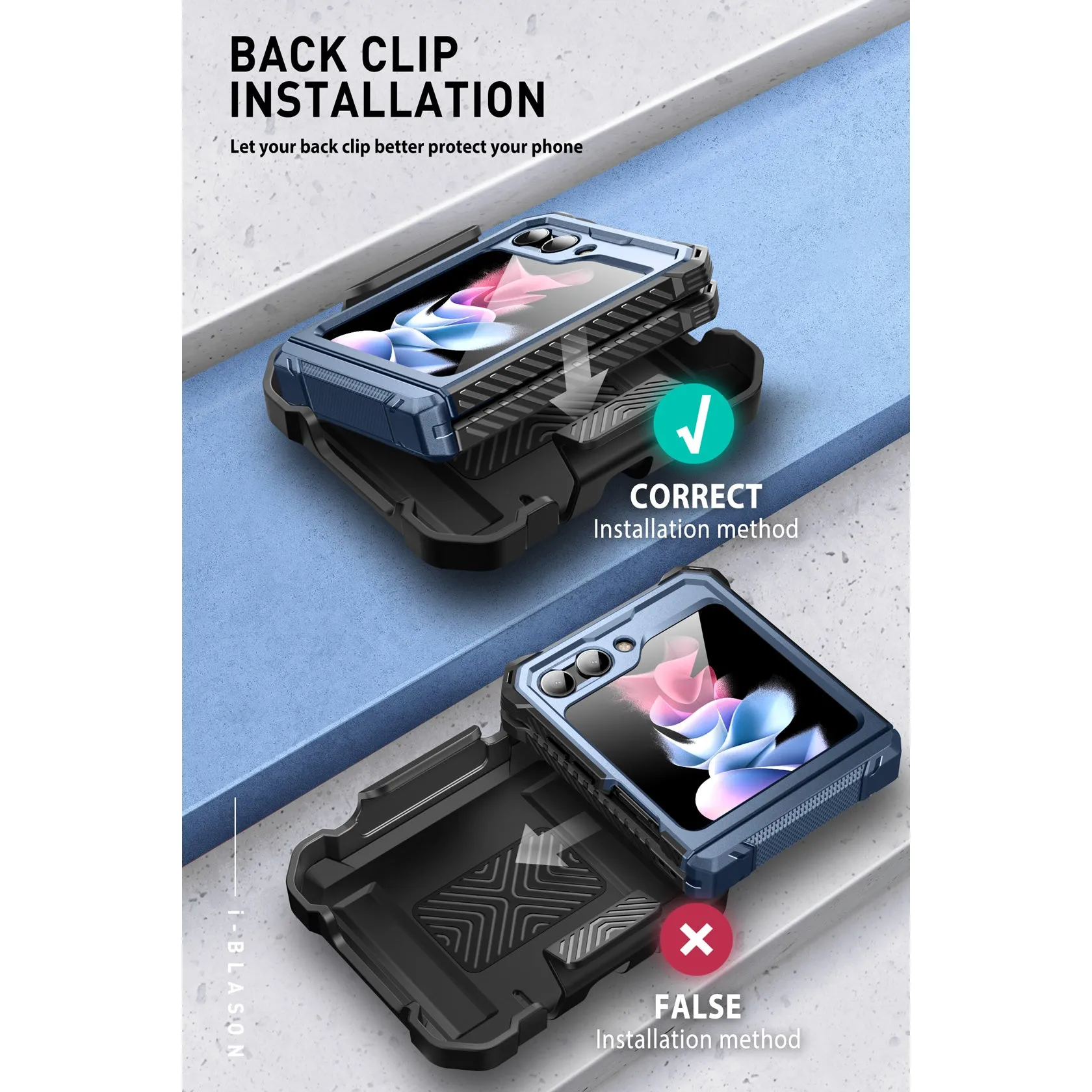 Galaxy Z Flip5 Armorbox - Metallic Blue