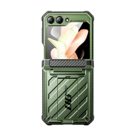 Galaxy Z Flip5 Unicorn Beetle PRO Rugged Case with Belt Clip-Dark Green