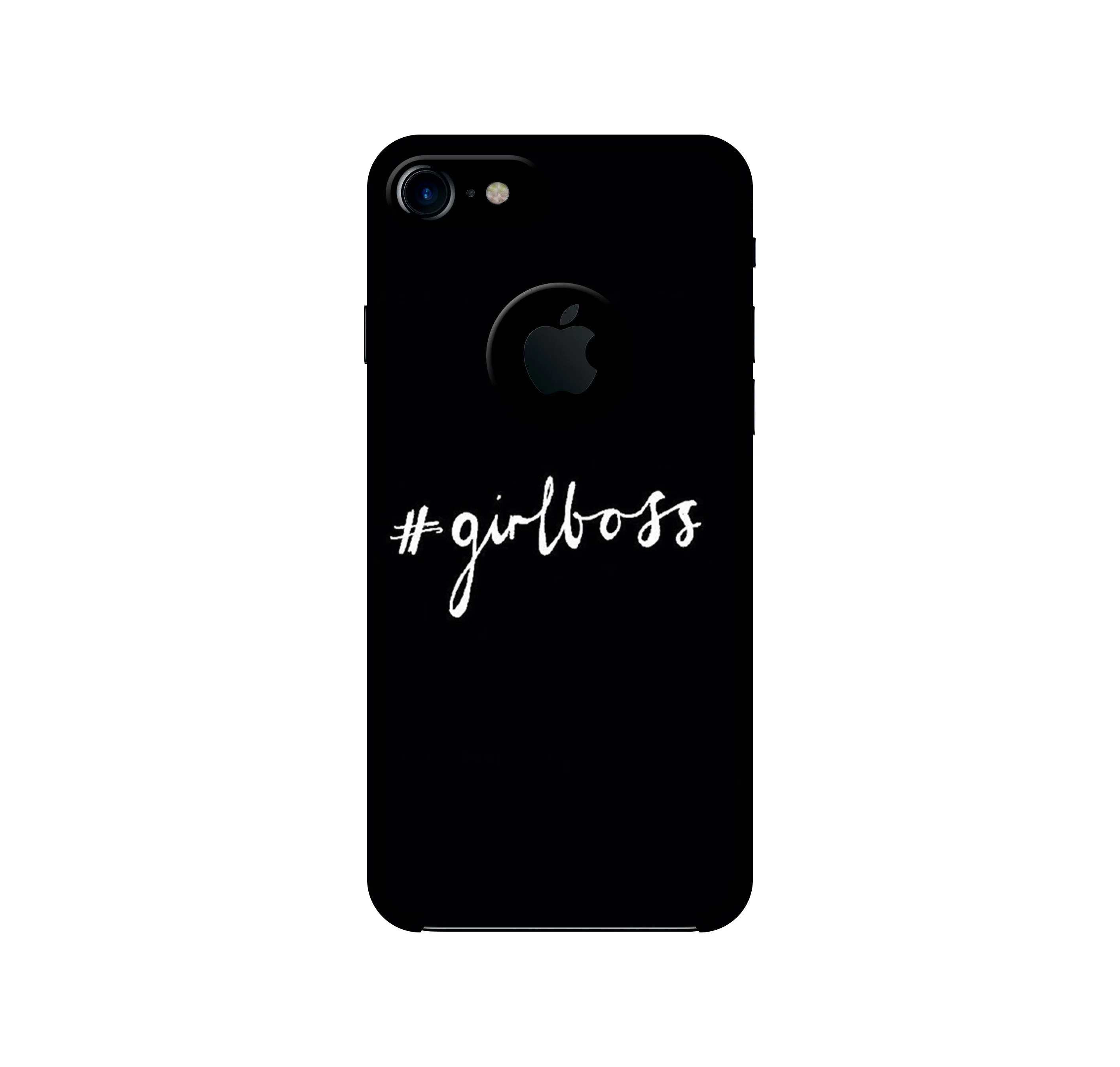 #GirlBoss Mobile Back Case for iPhone 7 logo cut (Design - 266)