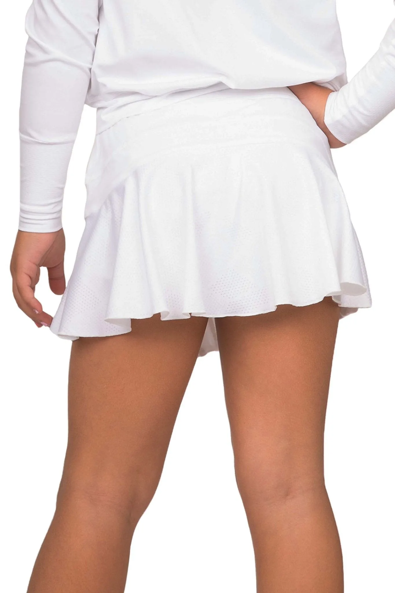 Girl's Skort - White Racquet