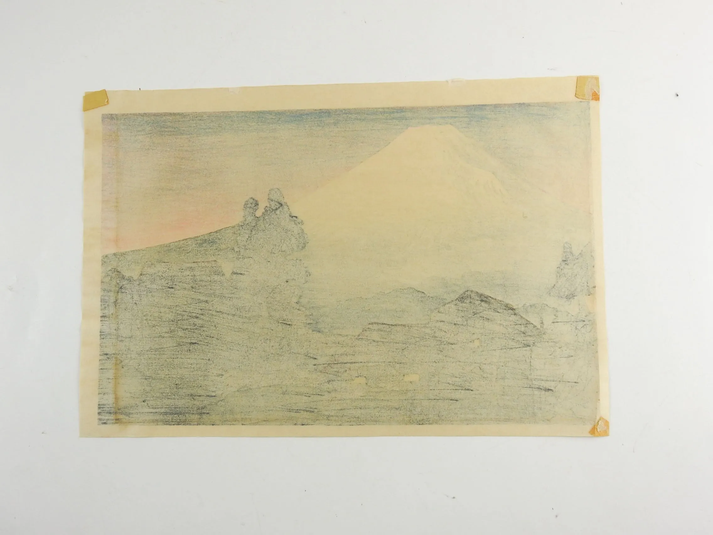 Hiroaki Takahashi Mt. Fuji Woodblock Print