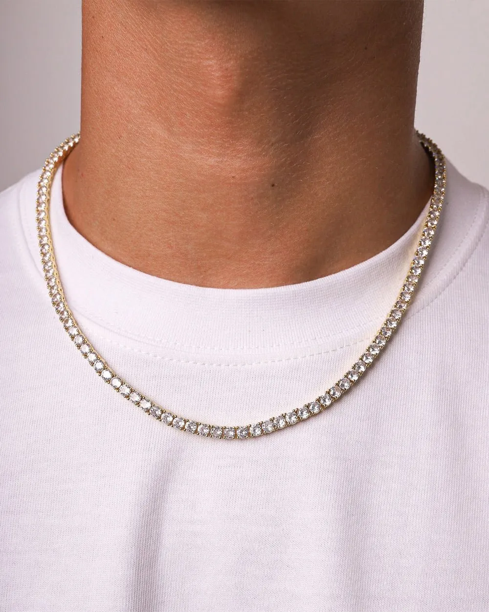 ICE BREAKER CHAIN. - 4MM 18K GOLD