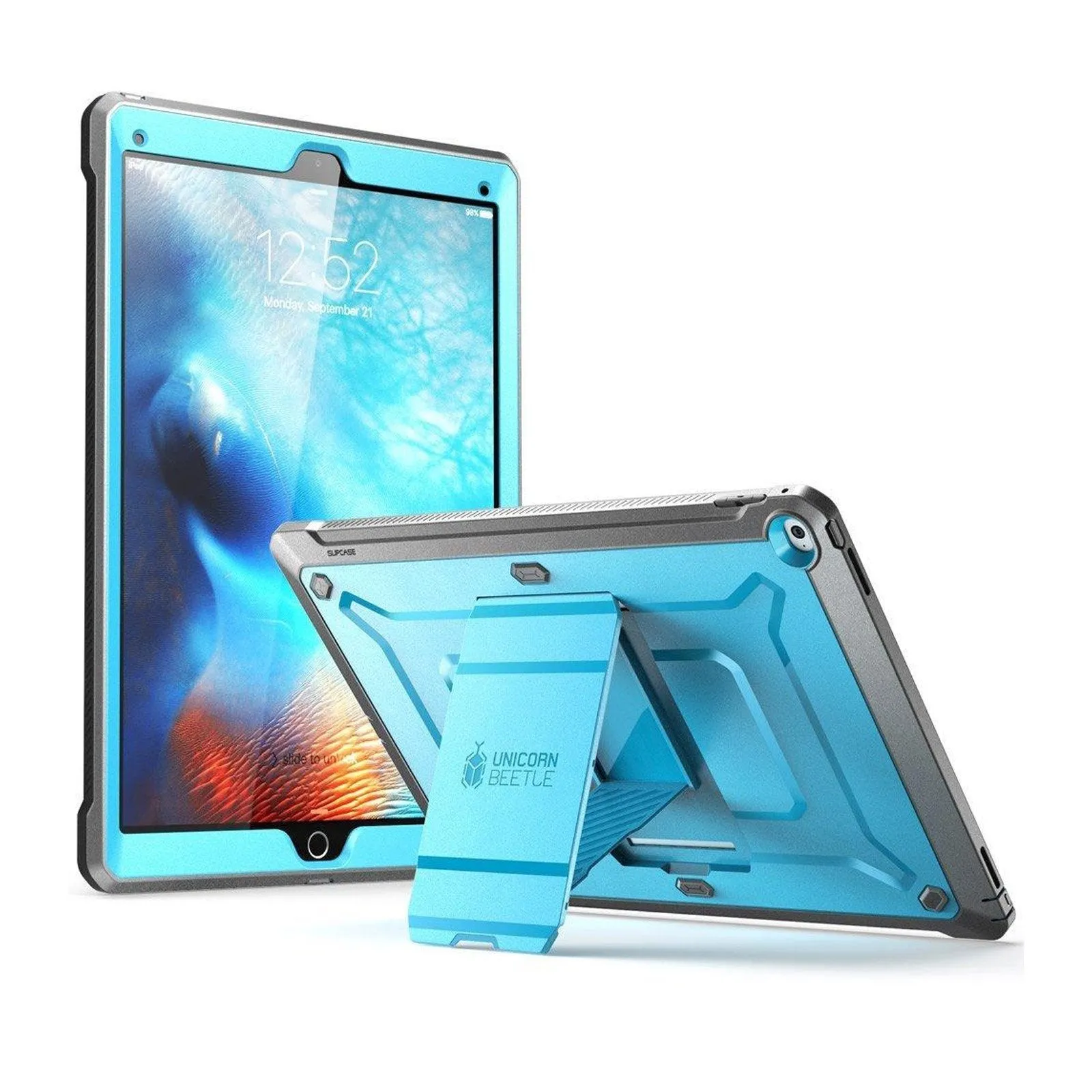 iPad Pro 12.9 inch (2015) Unicorn Beetle Pro Full Body Rugged Protective Case-Blue