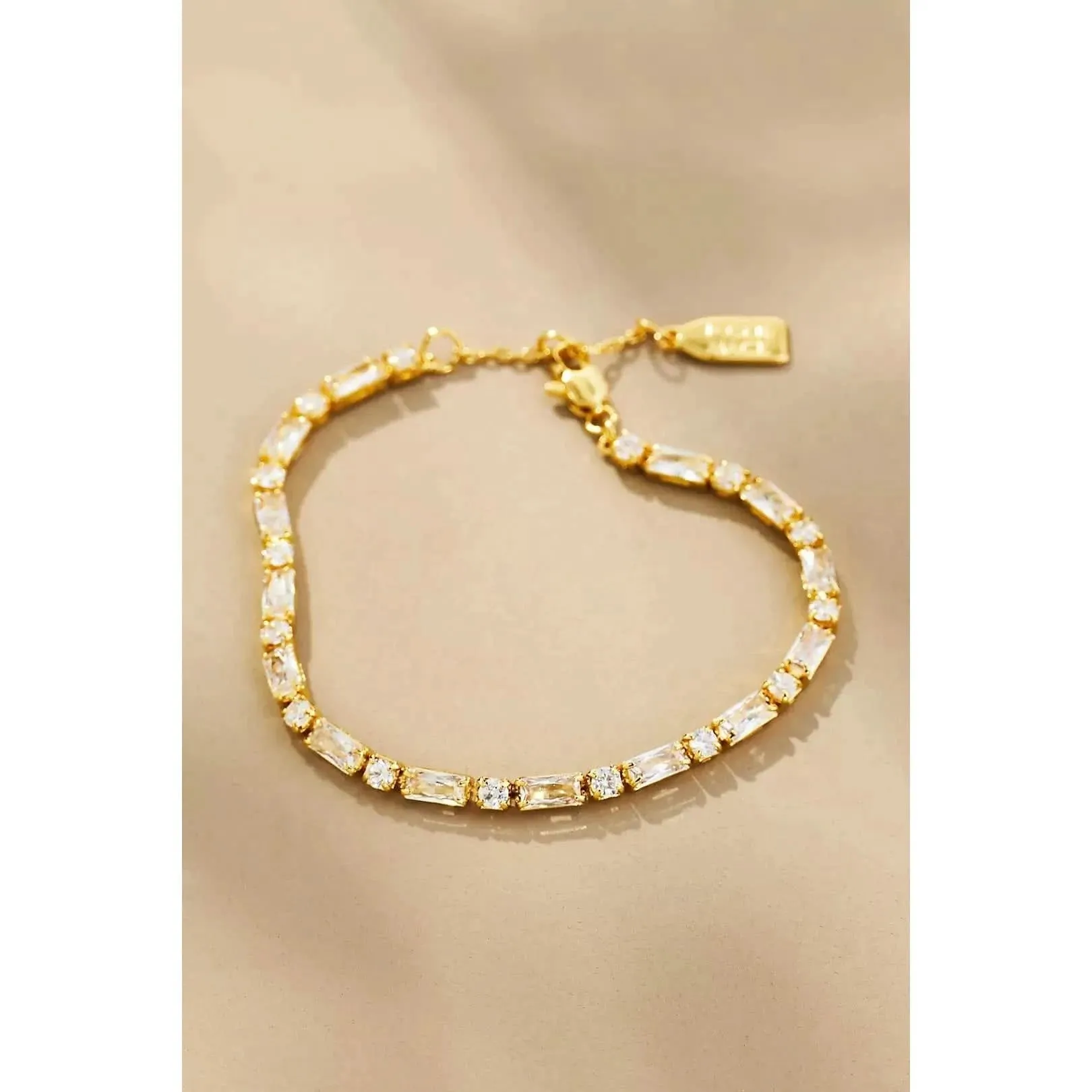 Jackie Mack Lyra Tennis Bracelet Gold