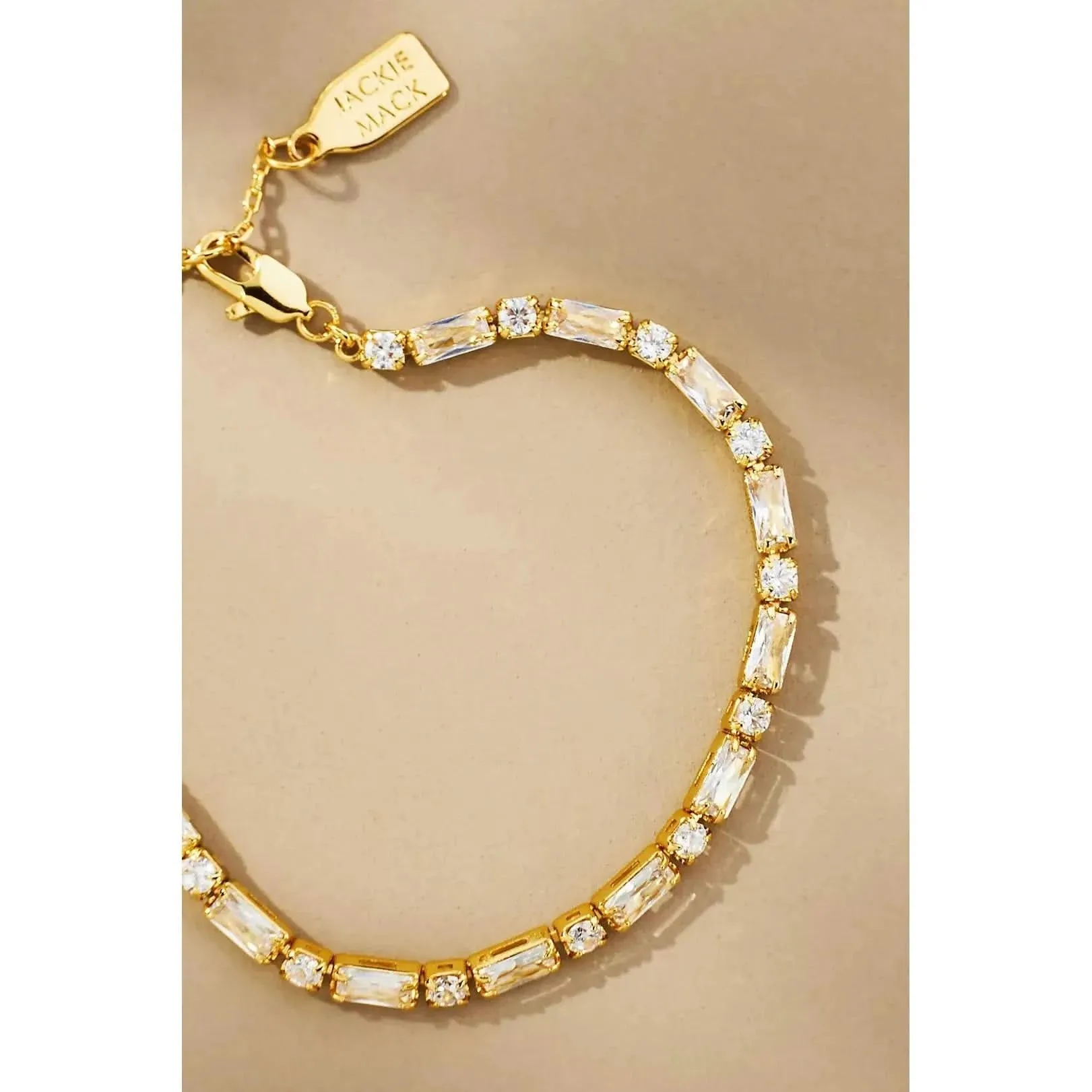 Jackie Mack Lyra Tennis Bracelet Gold