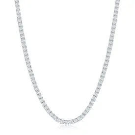 Kaylee 18k White Gold Plated Necklace with Cubic Zirconia Crystals