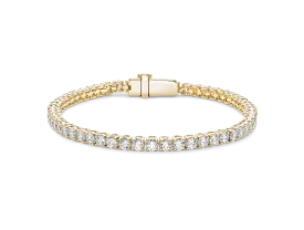 Lab-Grown Diamond Small Tennis Bracelet - E-F color, 7" length | White