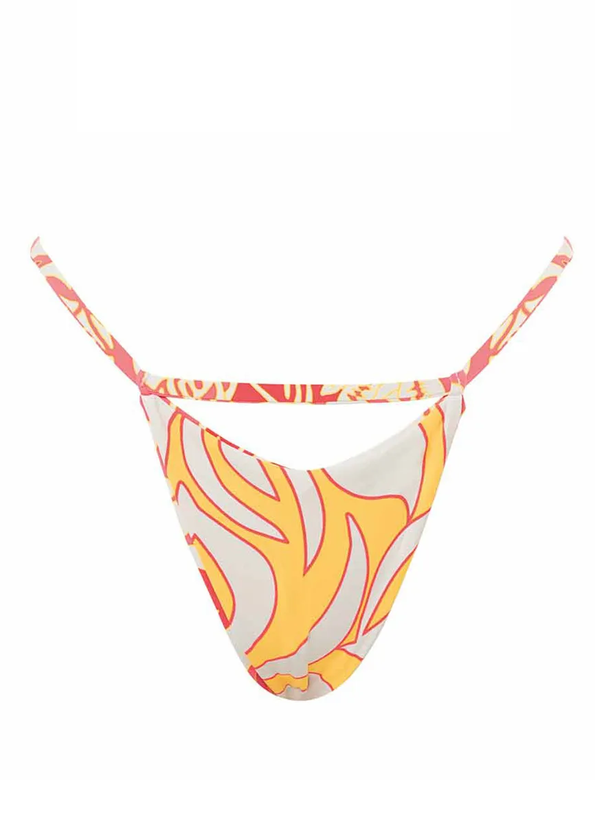 Maaji Abstract Garden Mission Single Strap Bikini Bottom