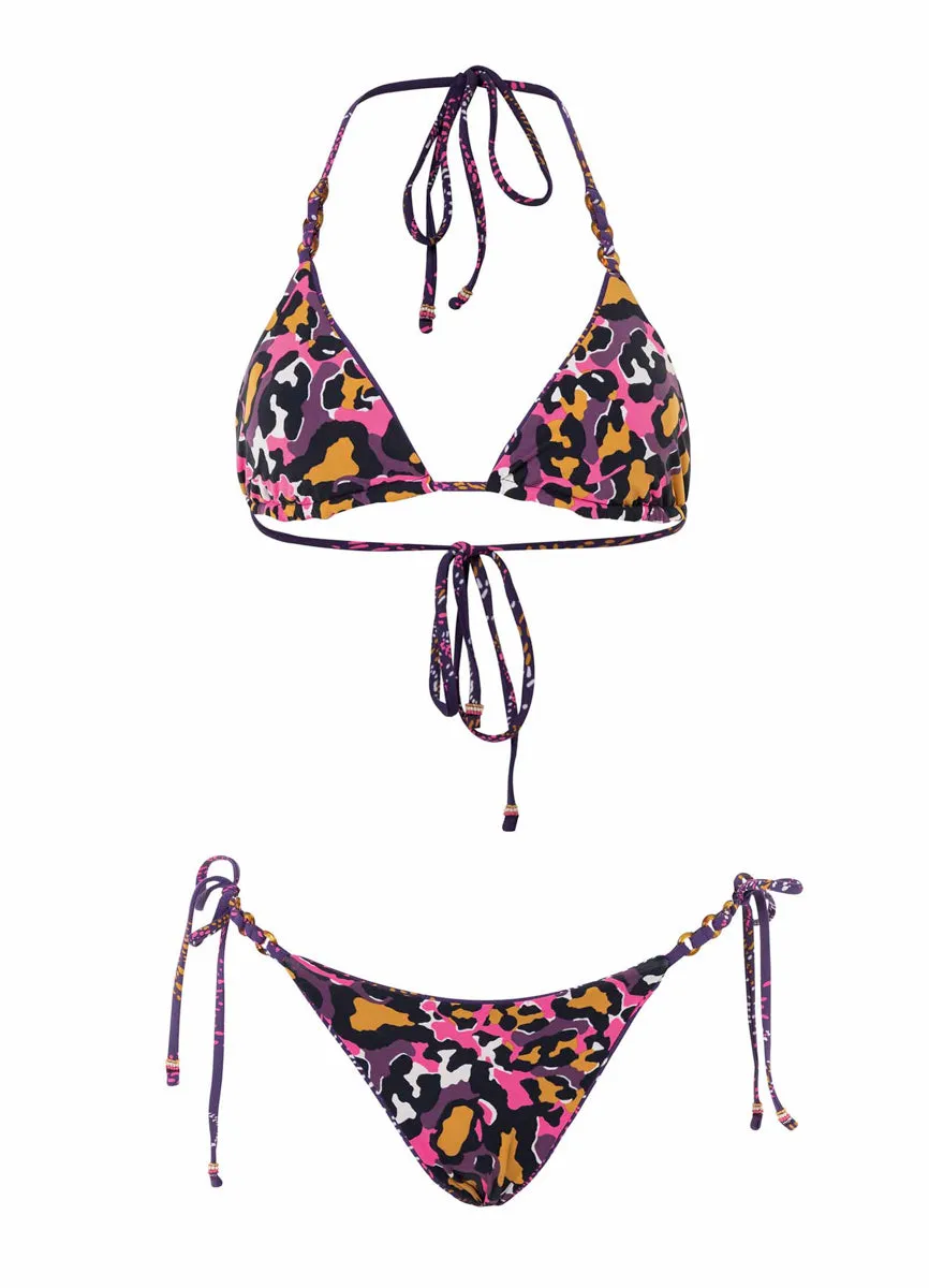 Maaji Batik Floral Sunlit Tie Side Bikini Bottom