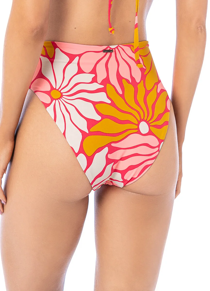 Maaji Dali Flowers Sully High Rise/High Leg Bikini Bottom