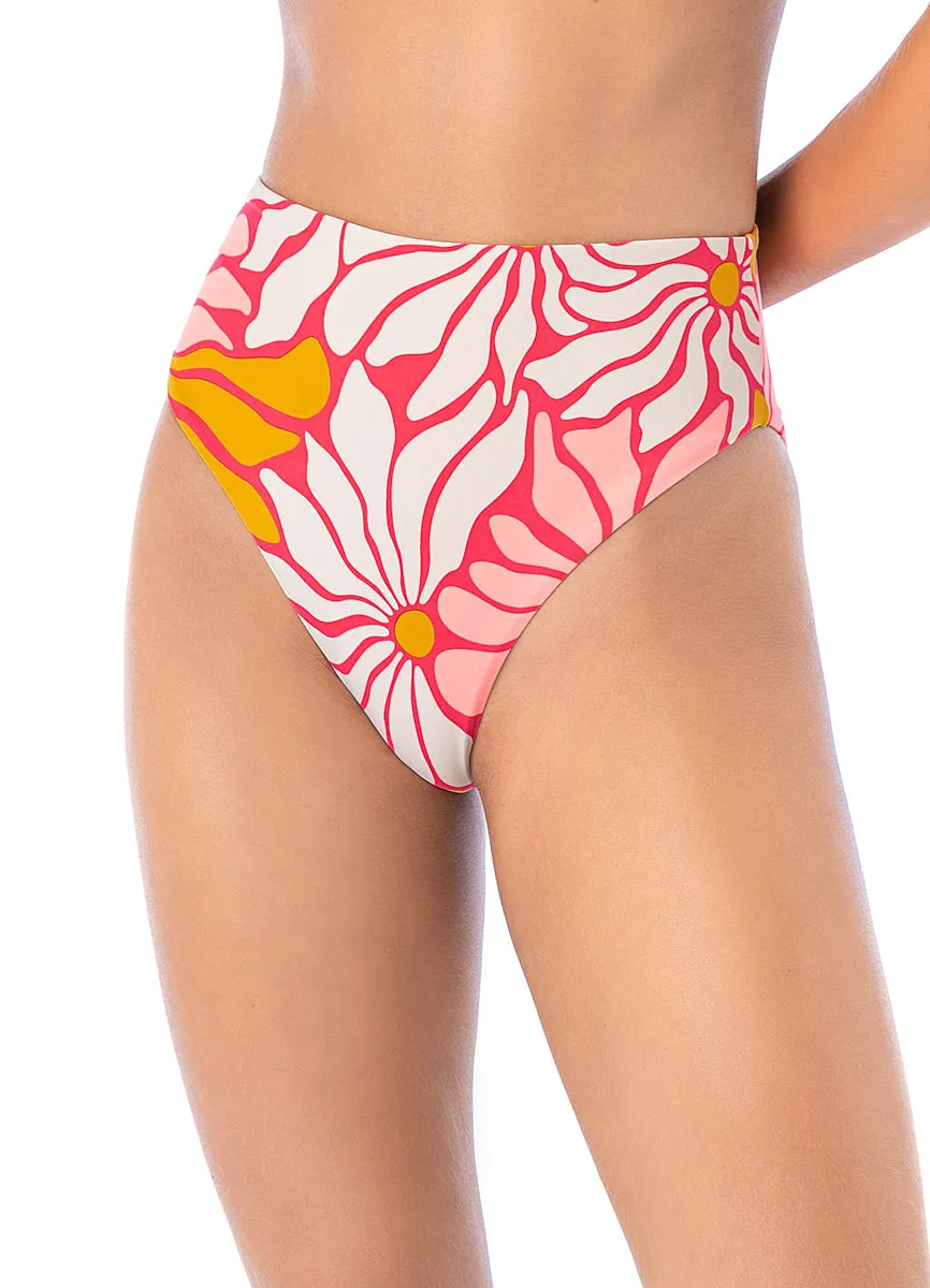 Maaji Dali Flowers Sully High Rise/High Leg Bikini Bottom