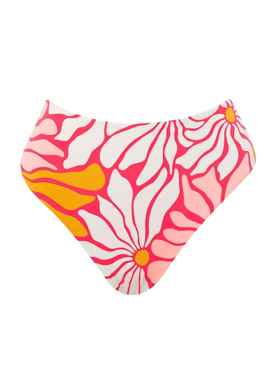 Maaji Dali Flowers Sully High Rise/High Leg Bikini Bottom