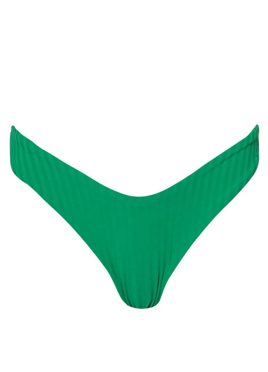 Maaji Enchanting Emerald Splendour Regular Rise Thin Side Bikini Bottom