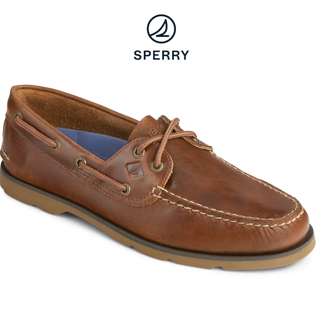 Men's Leeward Yacht Club Boat Shoe - Tan (STS18231)