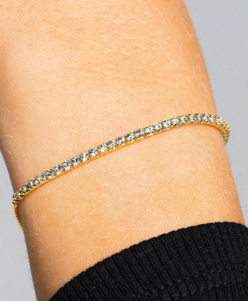 Mila Bracelet Blue 18ct Gold Plated