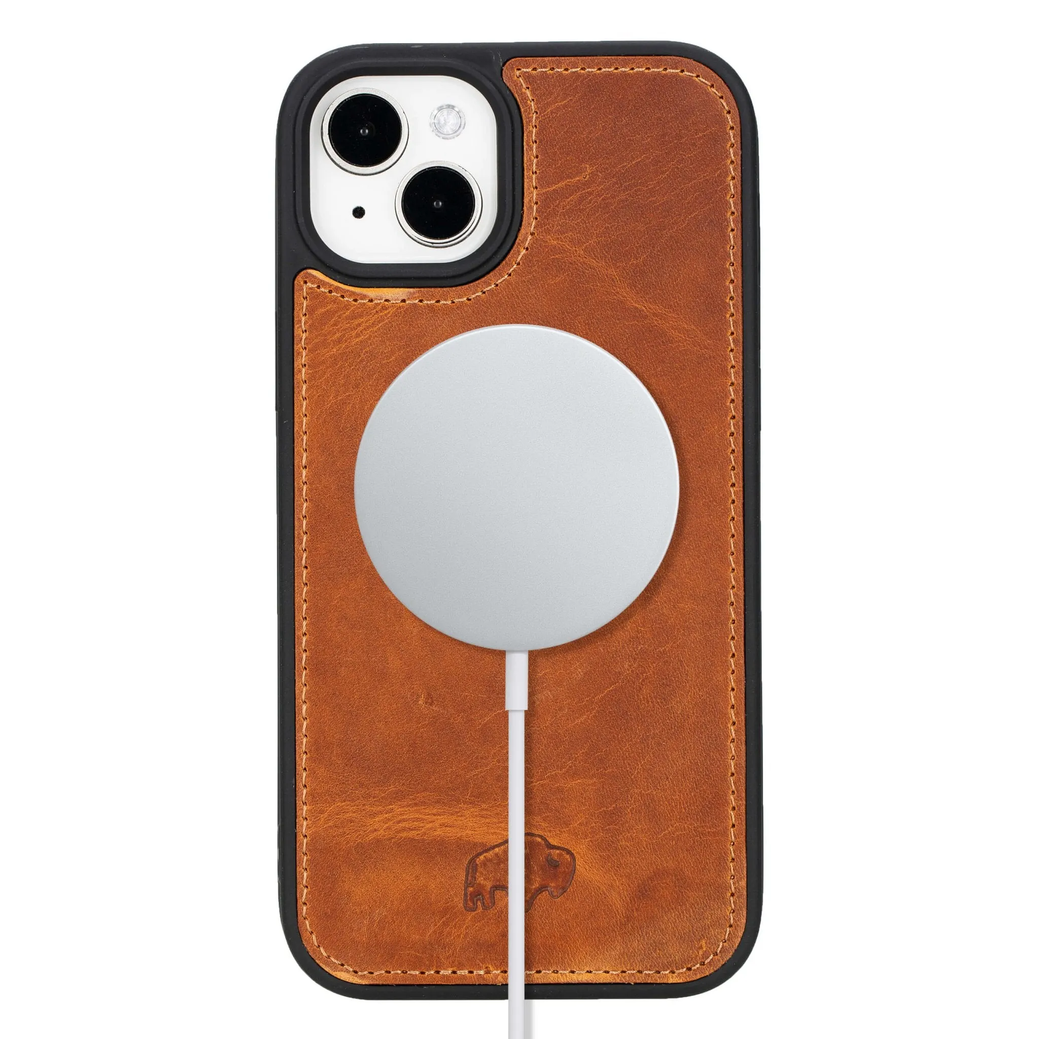 Modern York iPhone 15 Plus Case, Golden Brown