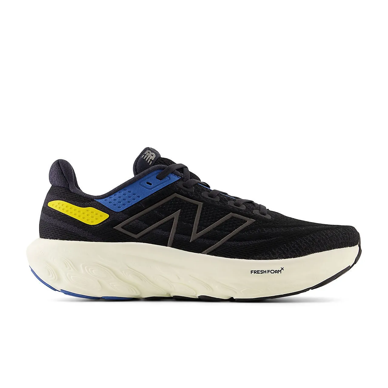 New Balance Fresh Foam X 1080 v13 (Mens) - Black with blue agate and ginger lemon