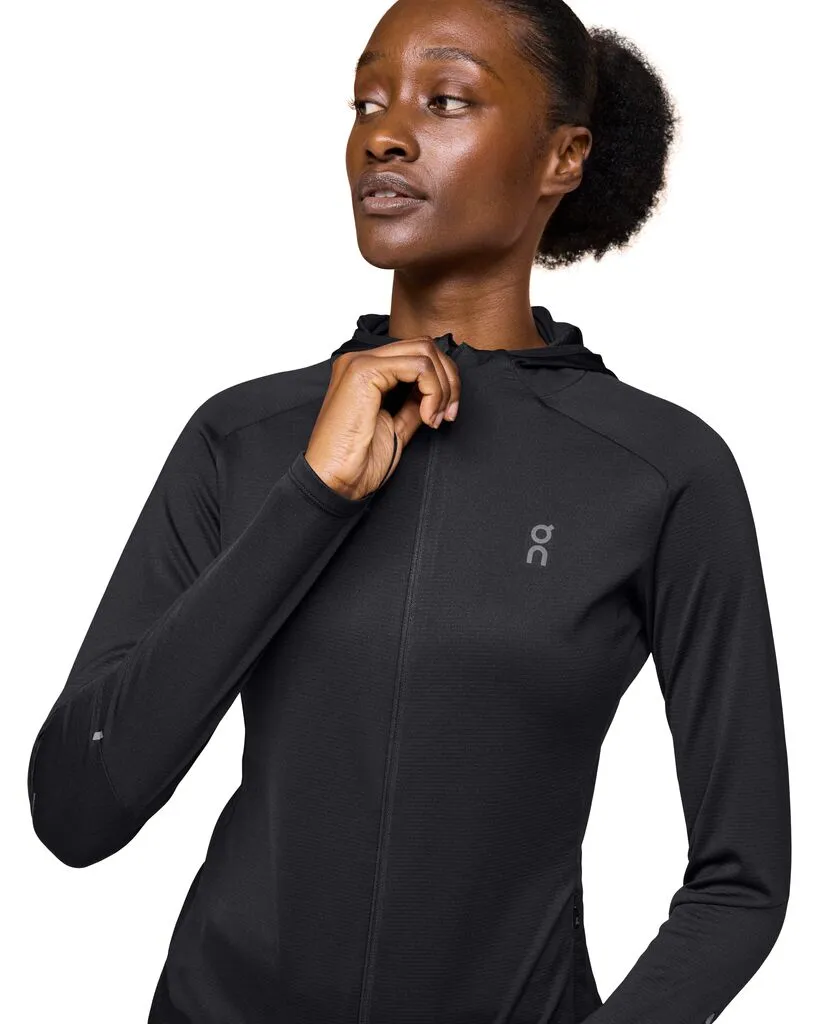 On Running Climate Zip Hoodie (Womens) - Black