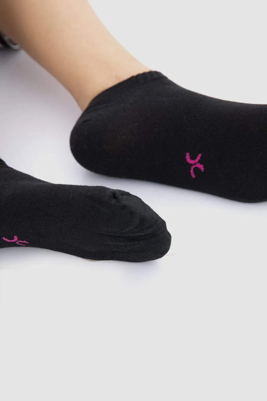 Plain Ankle Socks - 5 Pairs