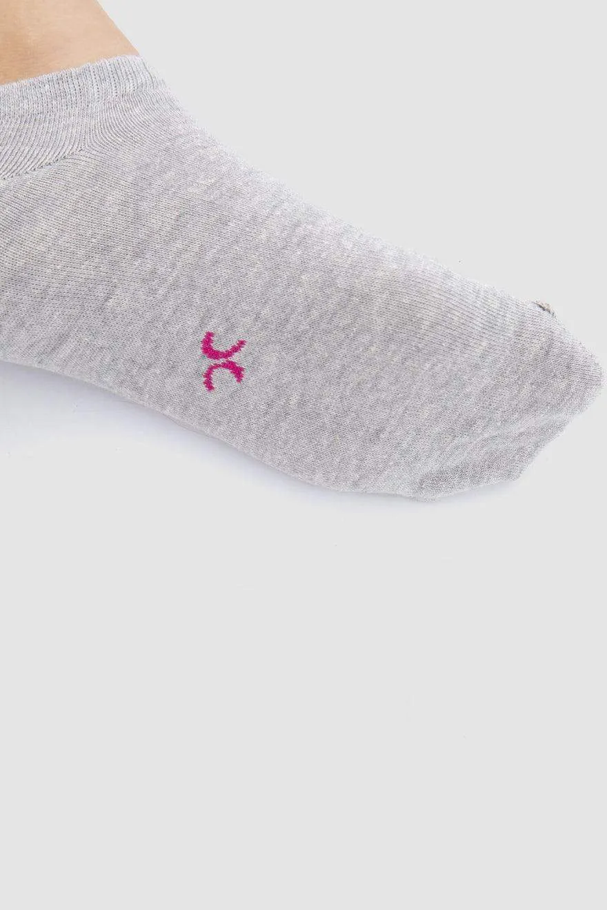 Plain Ankle Socks - 5 Pairs