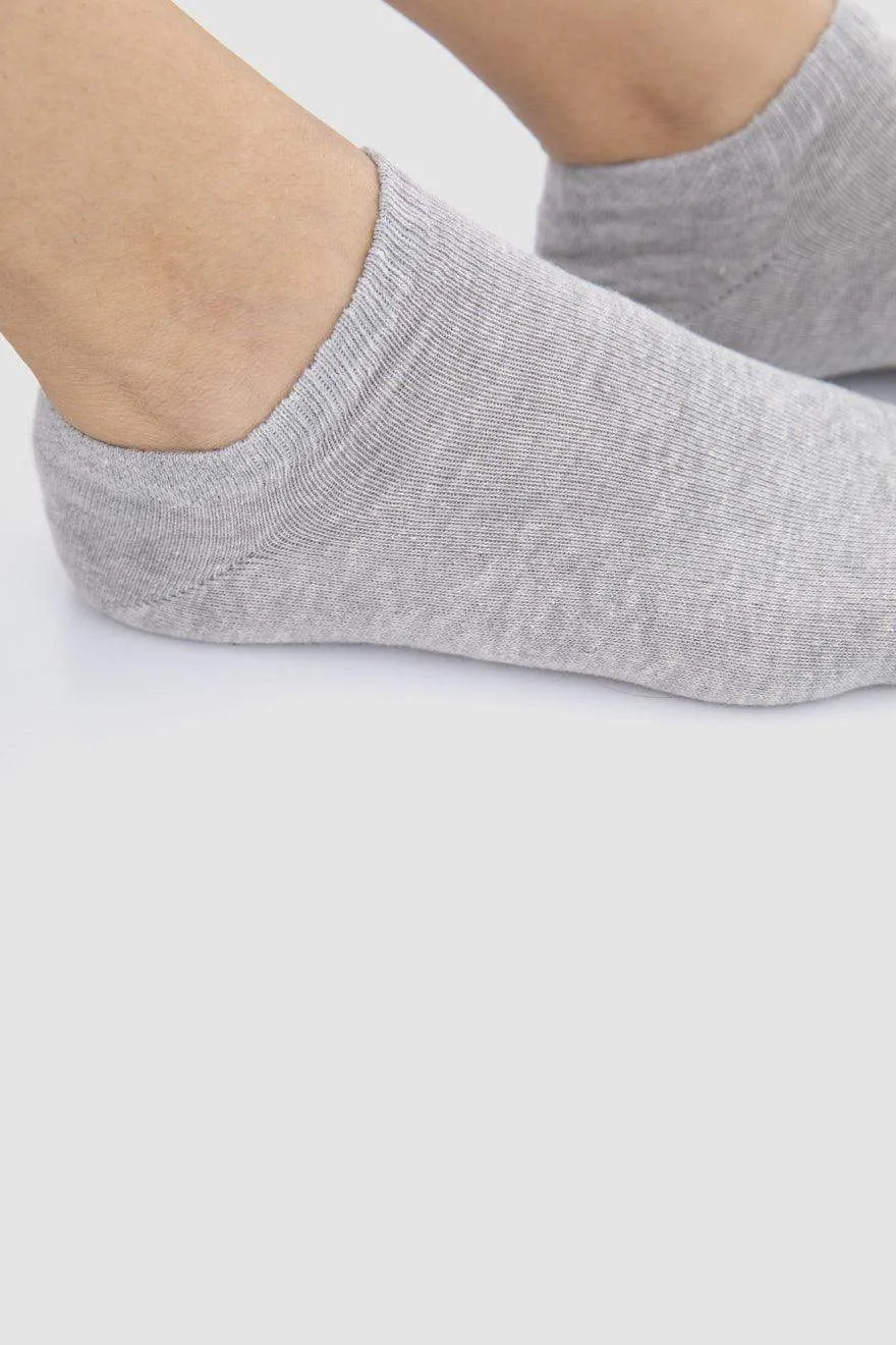 Plain Ankle Socks - 5 Pairs