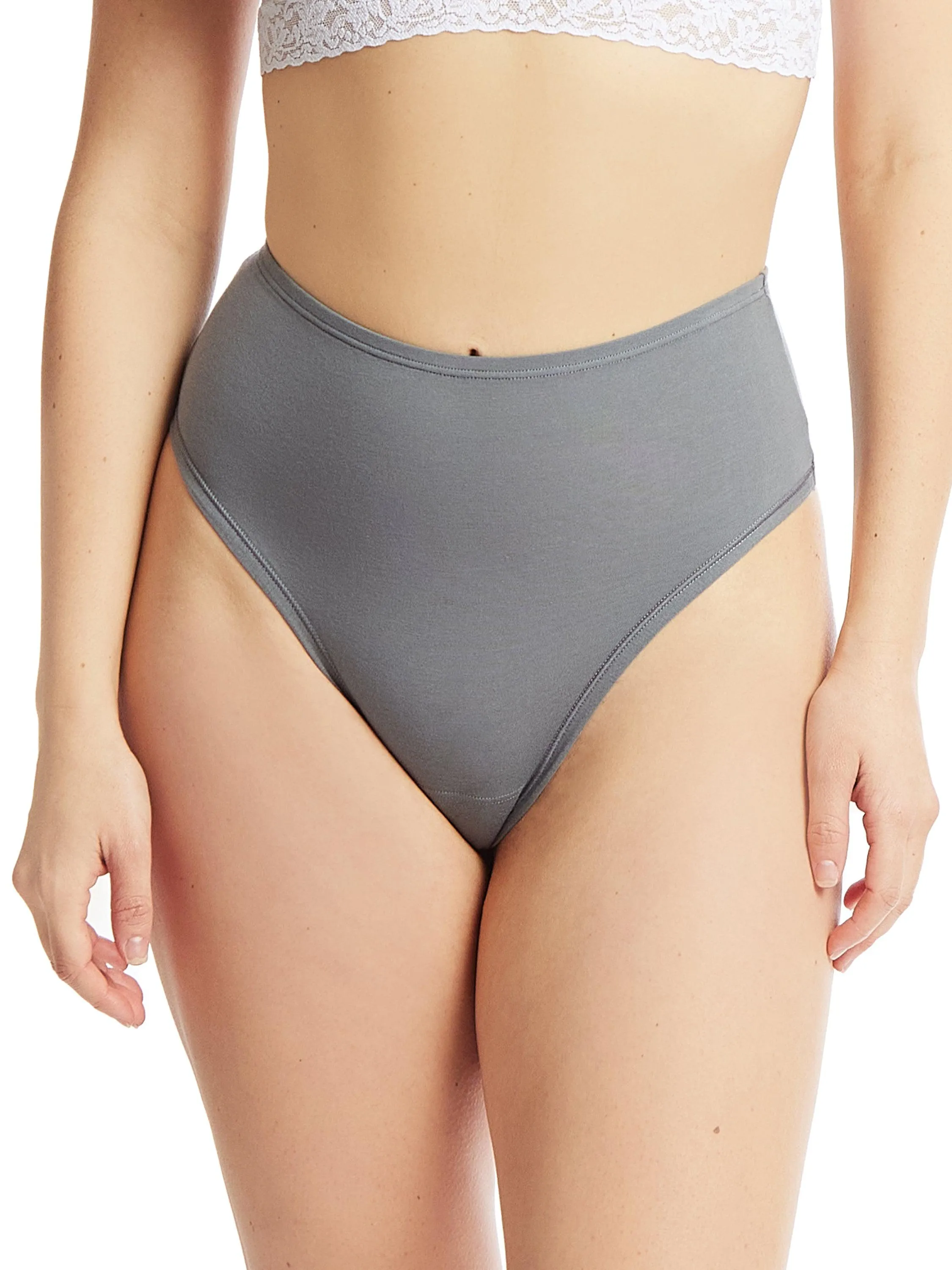 PlayStretch™ High Rise Thong So Coal Grey