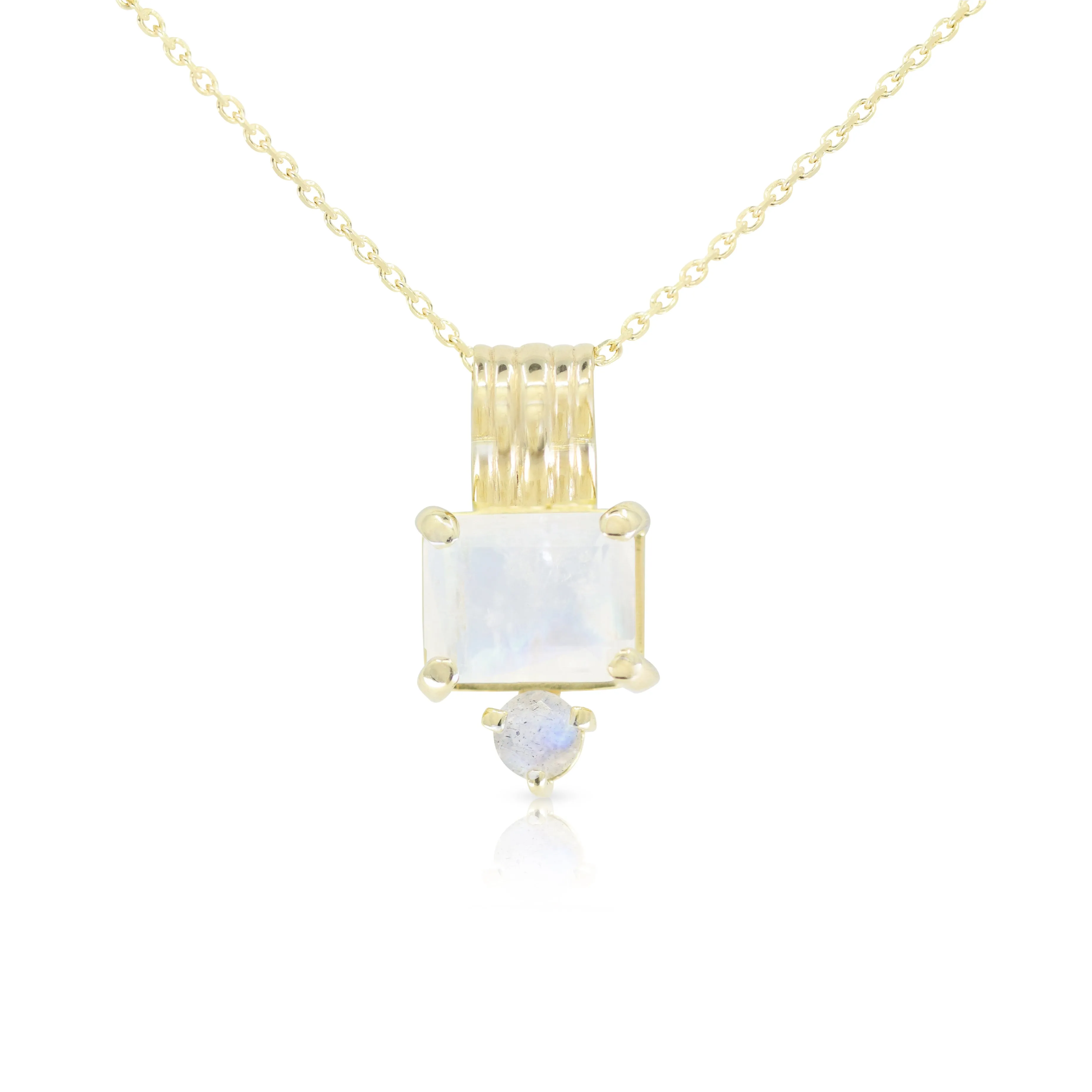 Priya Moonstone Gold Necklace