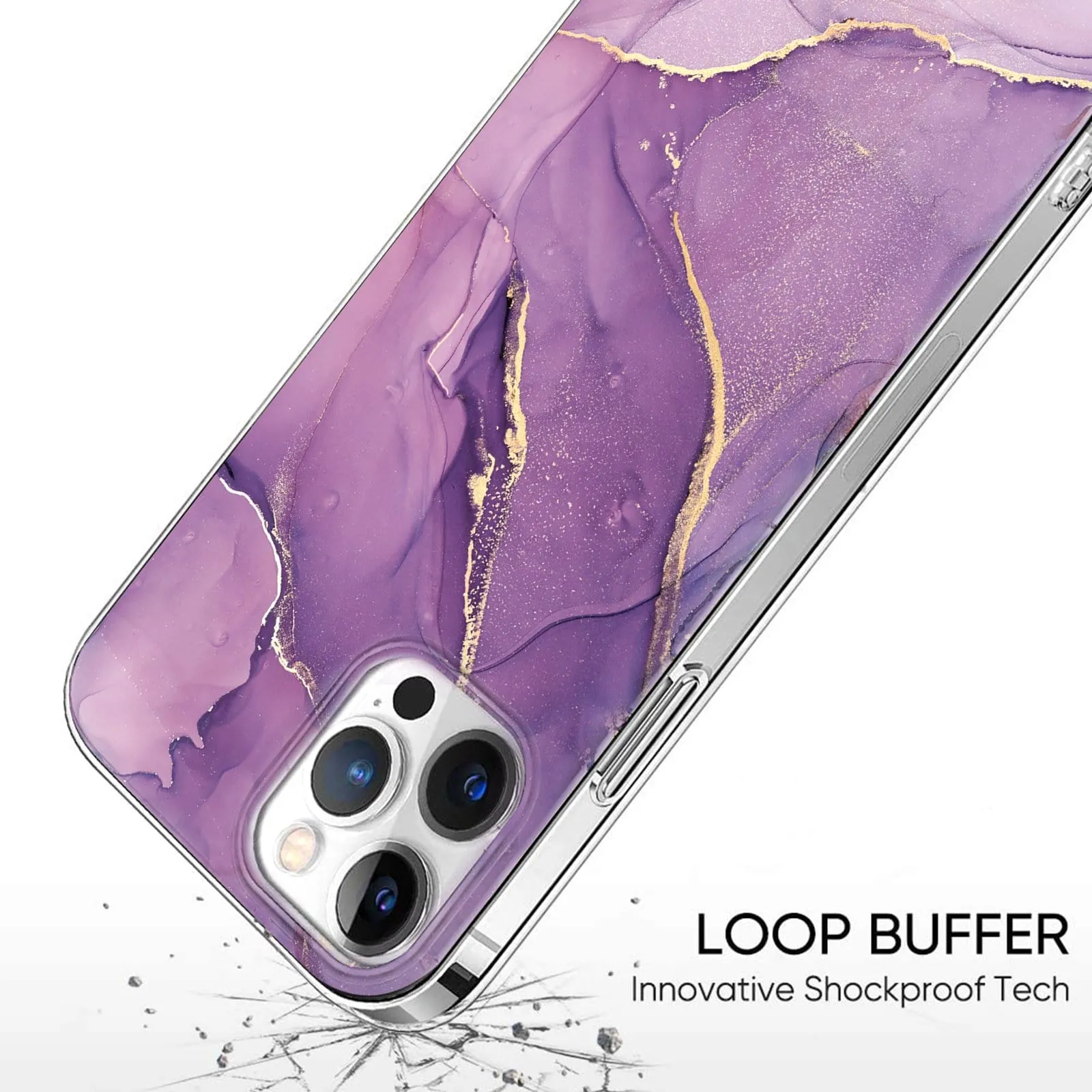 Purple Marble Series Case - iPhone 13 Pro Max