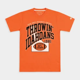 "Throwin' Idahoans" Bengals 1981 Football Champs Tee