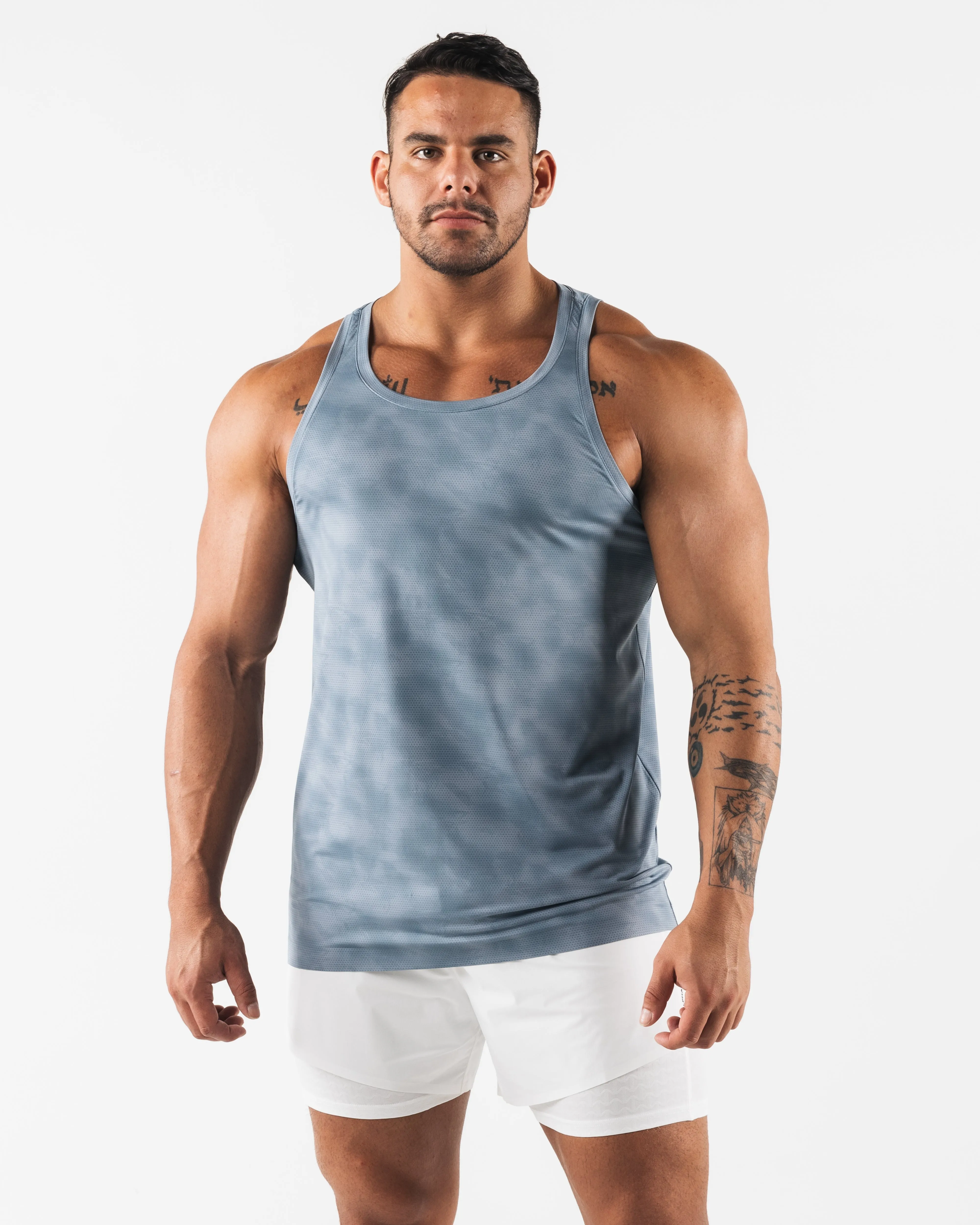 Racer Tank - Slate Print