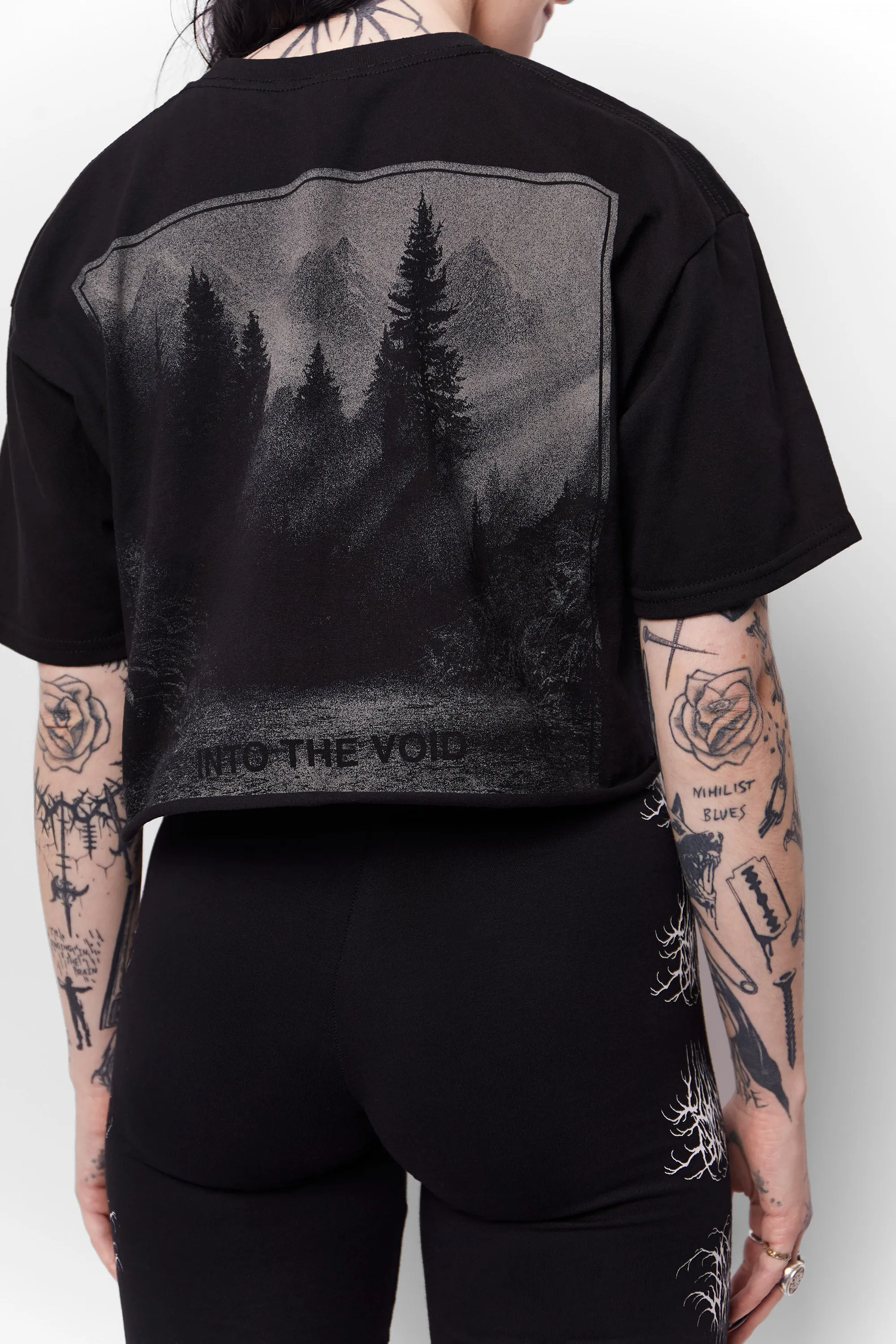 Requiem Cropped Cut-Off Tee