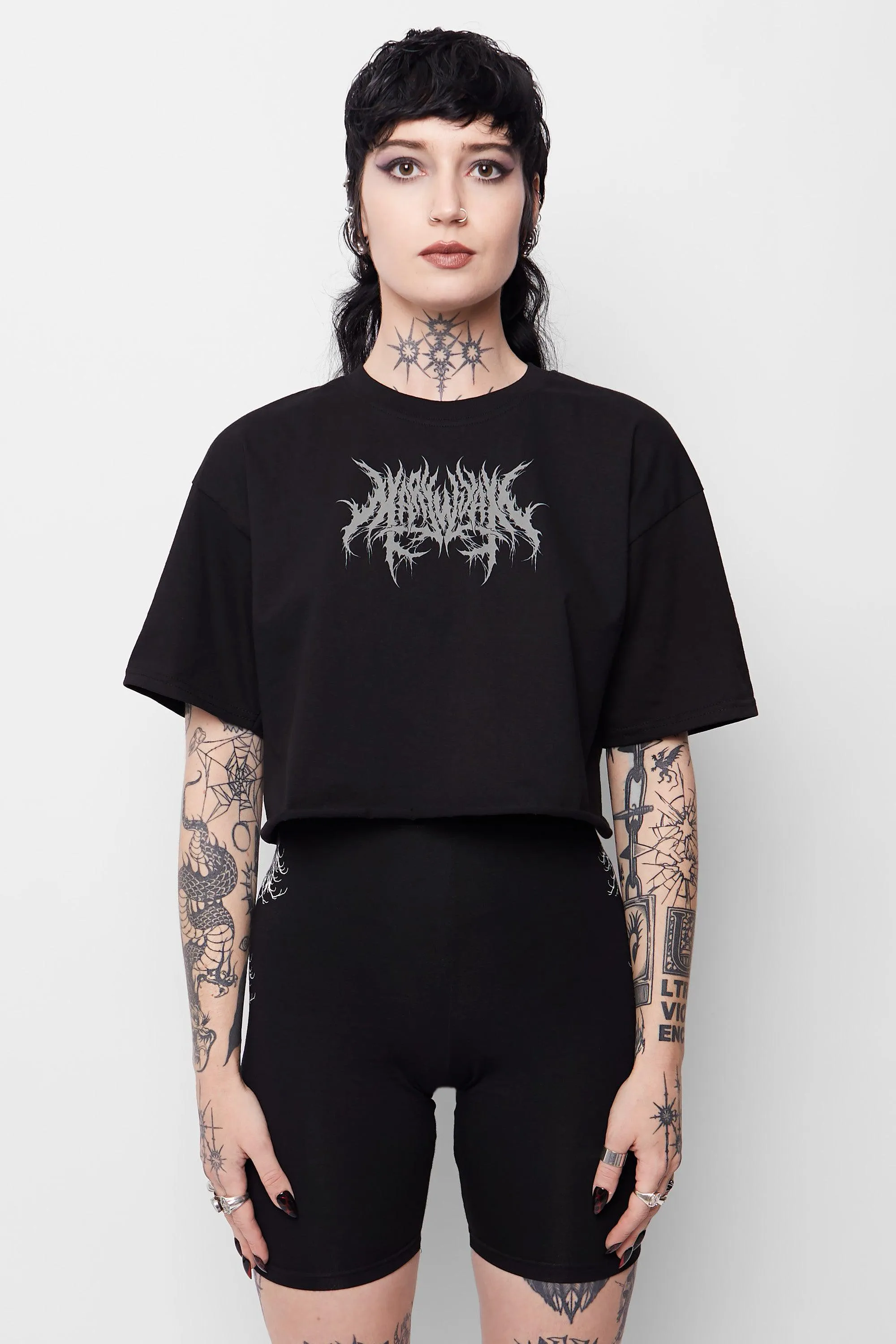 Requiem Cropped Cut-Off Tee