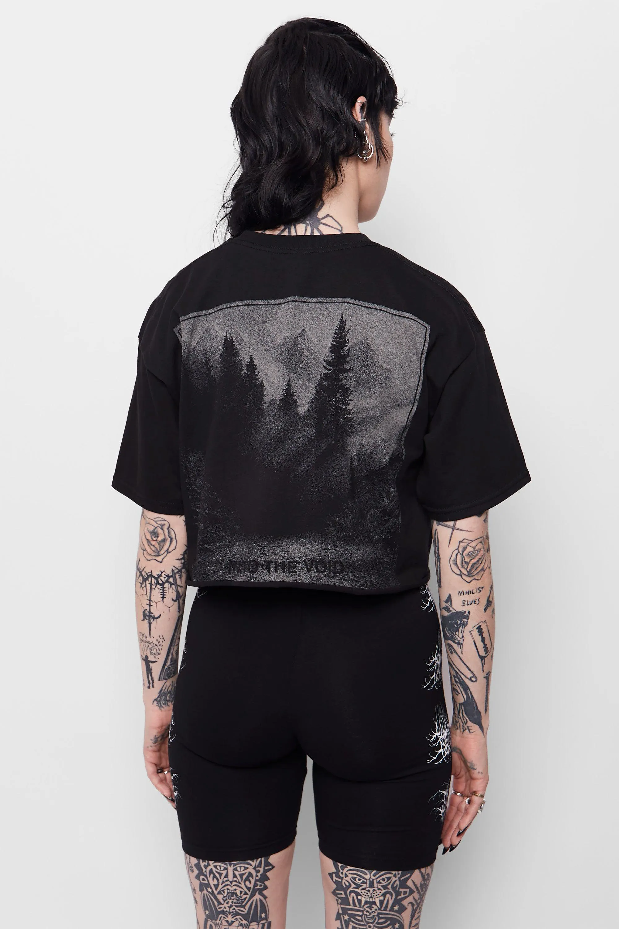 Requiem Cropped Cut-Off Tee