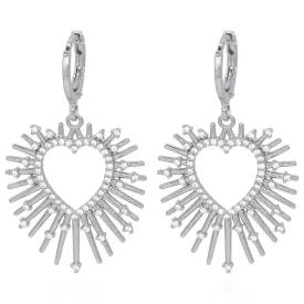 Sadie Starburst Heart Earrings | 925 Sterling Silver