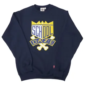 School Daze Crew Neck Sweatshirt - Blue/Gold