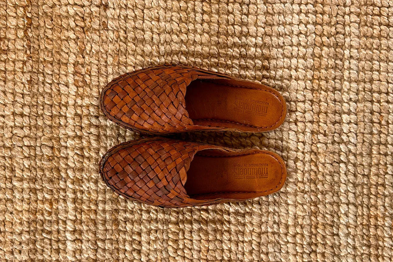 Seconds: Women's Woven Slide in Walnut