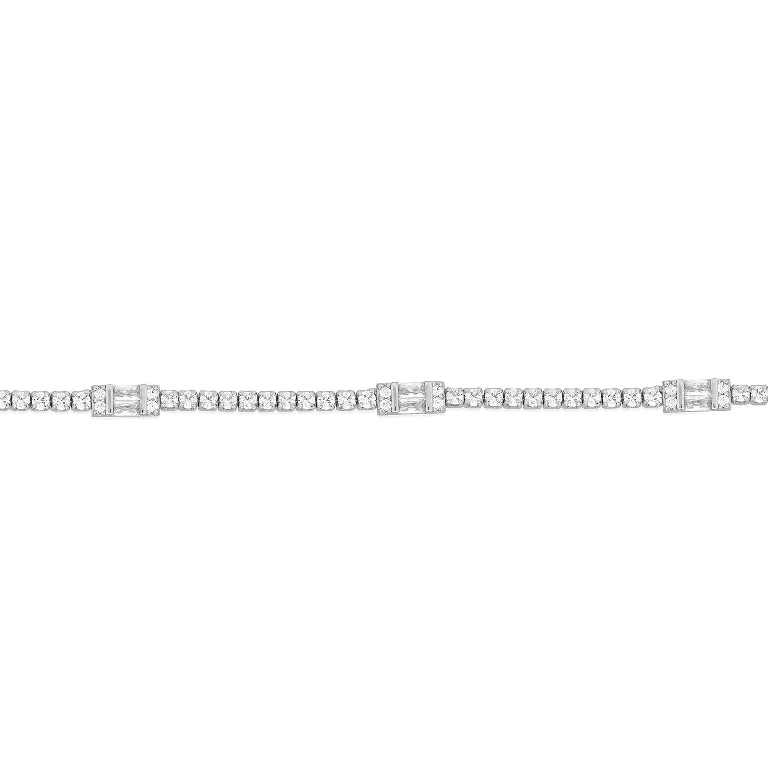 Silver Claribelle Tennis Bracelet